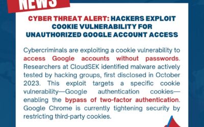 Hacking groups are testing malware that targets a security flaw in Google accounts.