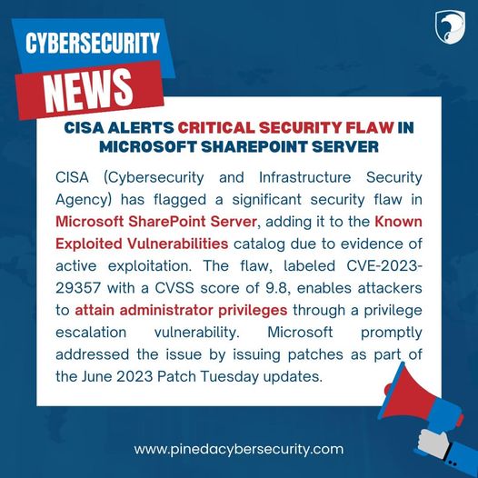 Cisa Alerts Critical Security Law In Microsoft