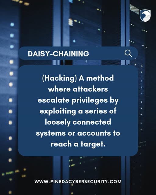 #PCSCyberEd Cybersecurity Term for the Week: Daisy-Chaining