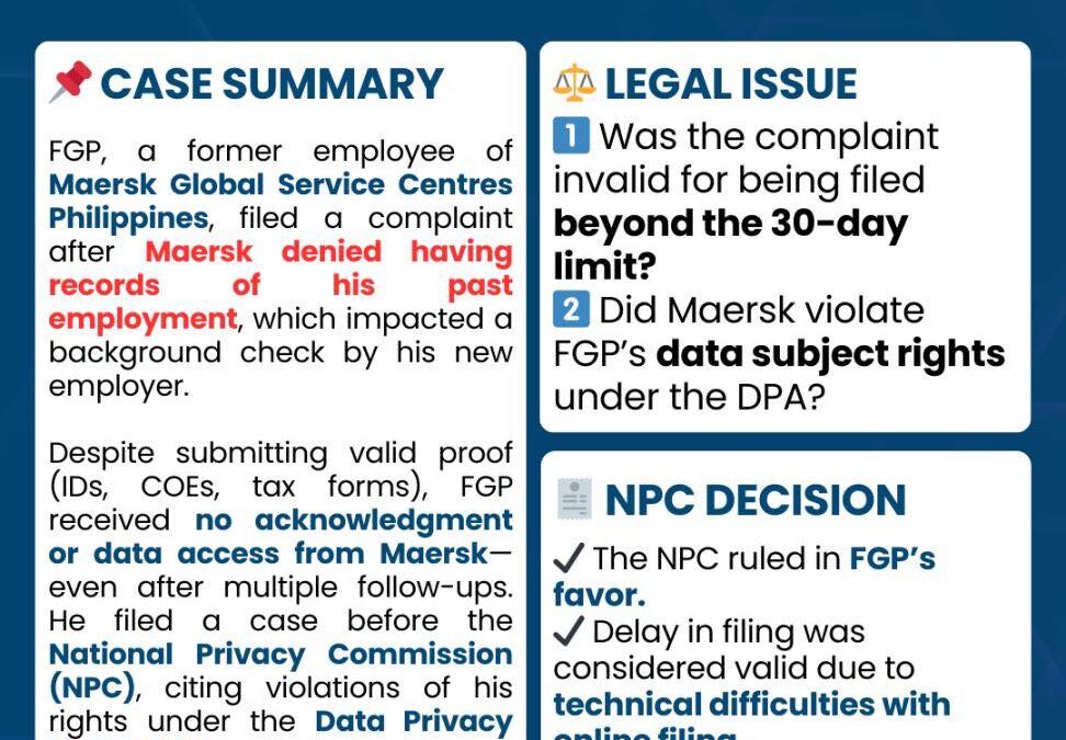 Case Summary: NPC Case Spotlight-FGP Vs. Maersk